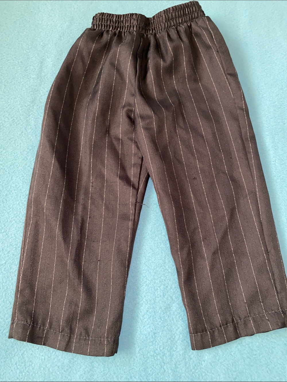 ANDREW FEZZA Pinstripe formal pull on elastic waistband black white size 18 mo